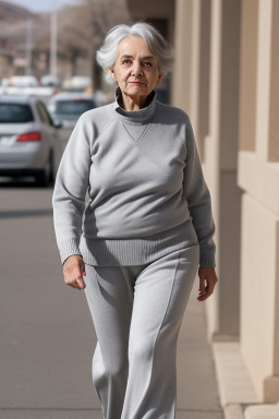 Spanish elderly female with  gray hair