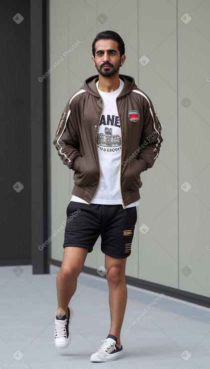 Emirati adult male with  brown hair