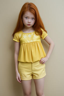 Singaporean child girl with  ginger hair