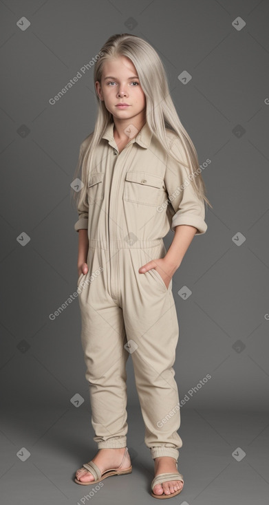 Australian child boy with  white hair