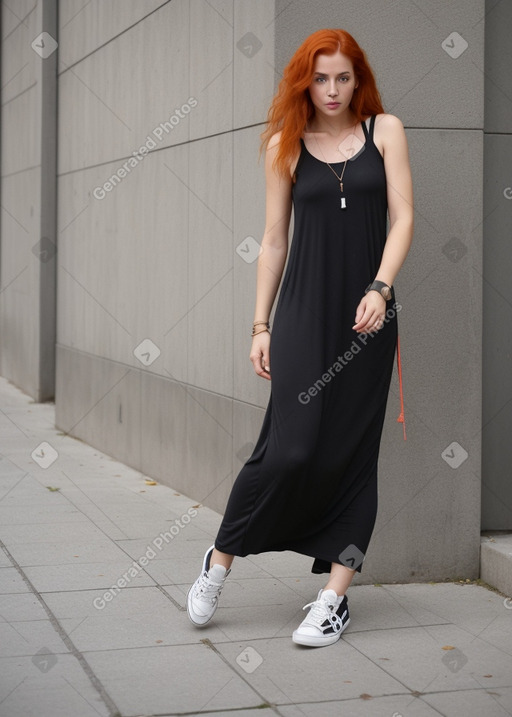 Portuguese adult female with  ginger hair