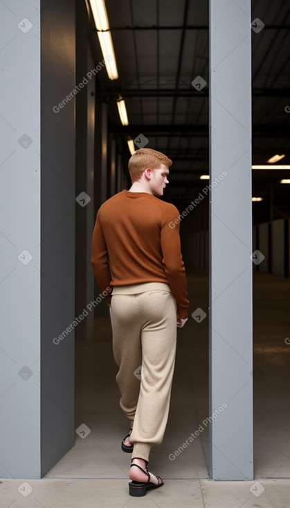 Panamanian teenager boy with  ginger hair