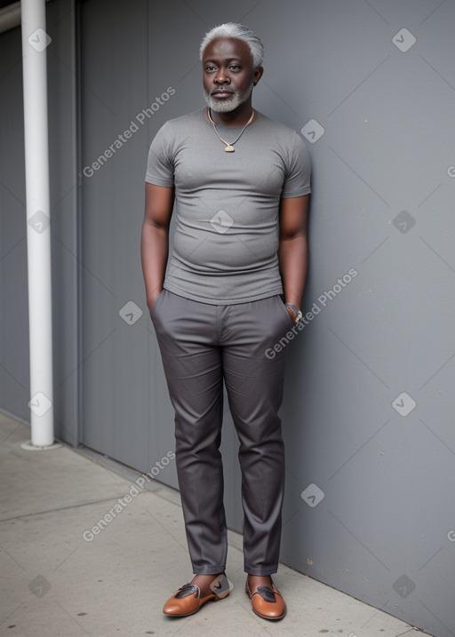 Ghanaian adult male with  gray hair