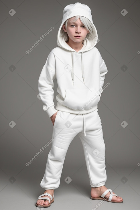 Dutch child boy with  white hair