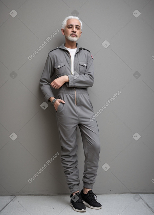 Libyan adult non-binary with  gray hair