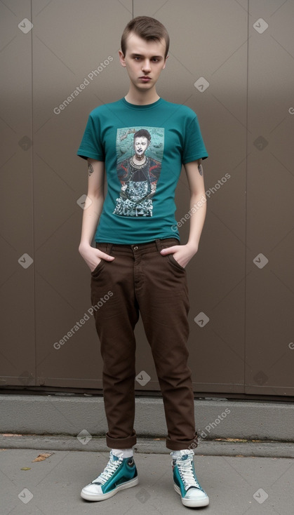 Czech young adult male with  brown hair