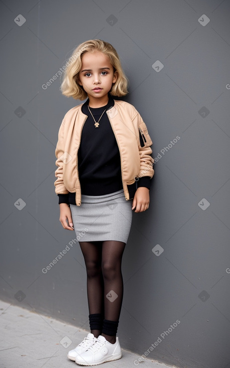 Moroccan child female with  blonde hair