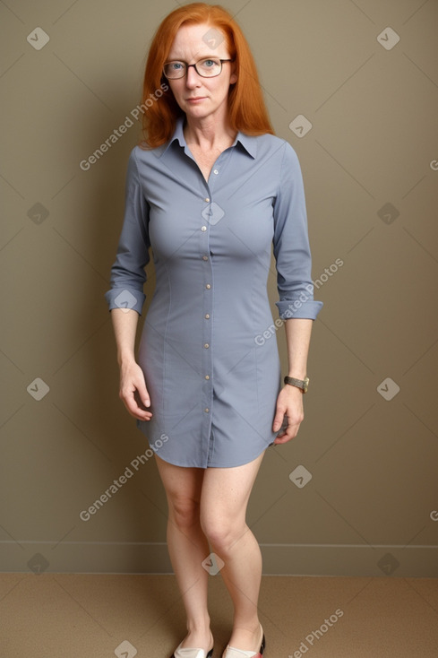 British 45 years female with  ginger hair