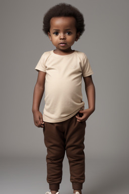 Ethiopian infant boy with  brown hair