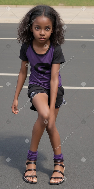 Child female with  brown hair