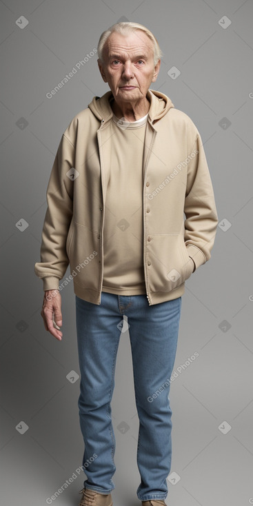 Czech elderly male with  blonde hair