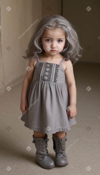 Algerian infant girl with  gray hair