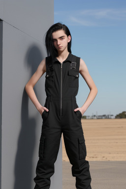 Australian teenager non-binary with  black hair