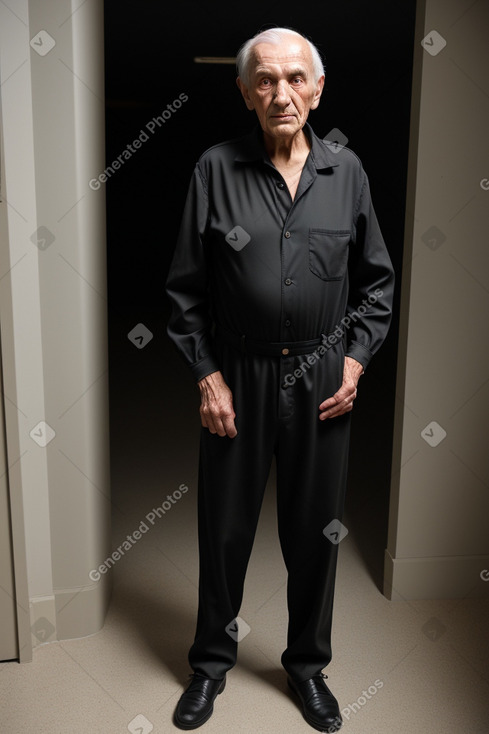 Hungarian elderly male with  black hair