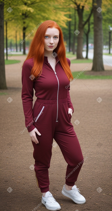 Czech adult female with  ginger hair