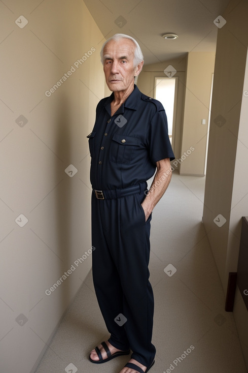 Swiss elderly male with  black hair