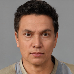 Neutral white adult male with short  brown hair and brown eyes