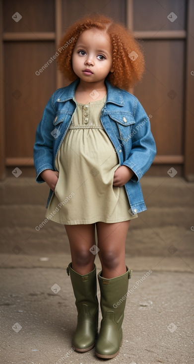 Ethiopian infant girl with  ginger hair