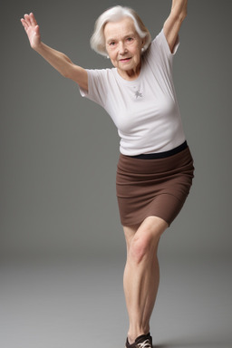 Dutch elderly female with  brown hair