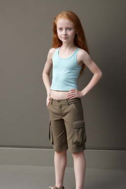 New zealand child girl with  ginger hair