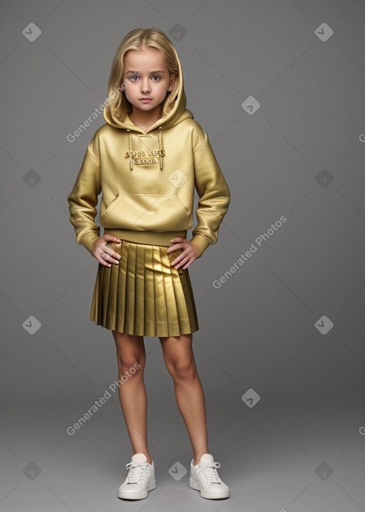 Child female with  blonde hair