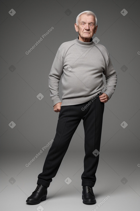 Czech elderly male with  gray hair