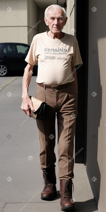 Elderly male with  blonde hair