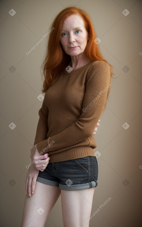 Canadian 45 years female with  ginger hair