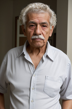 Mexican elderly male with  white hair