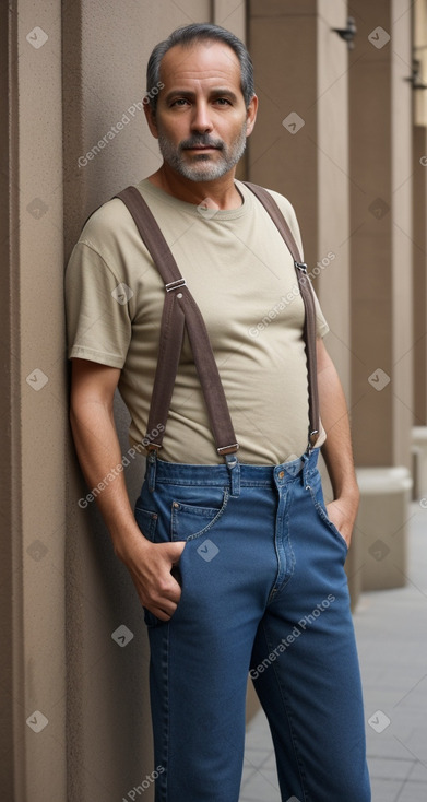 Spanish middle-aged male with  brown hair