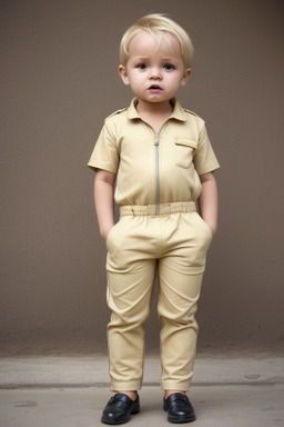 Tanzanian infant boy with  blonde hair