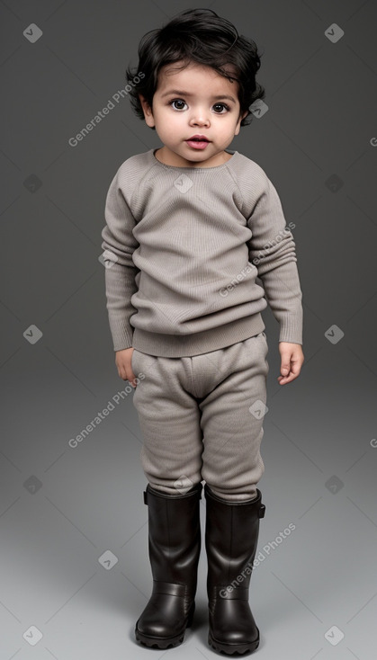 Honduran infant boy with  gray hair