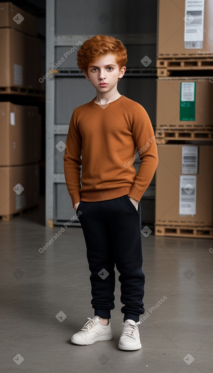 Iranian child boy with  ginger hair