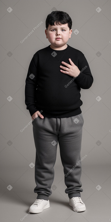 Hungarian child boy with  black hair