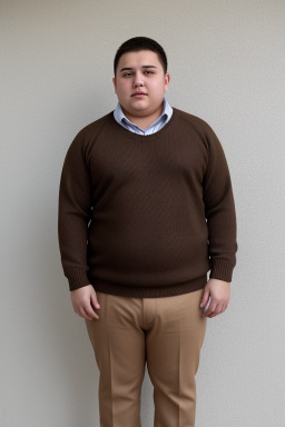 Uzbek young adult male with  brown hair