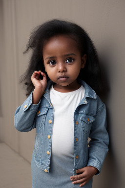 Somali infant girl with  black hair