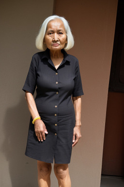 Nepalese elderly female with  blonde hair