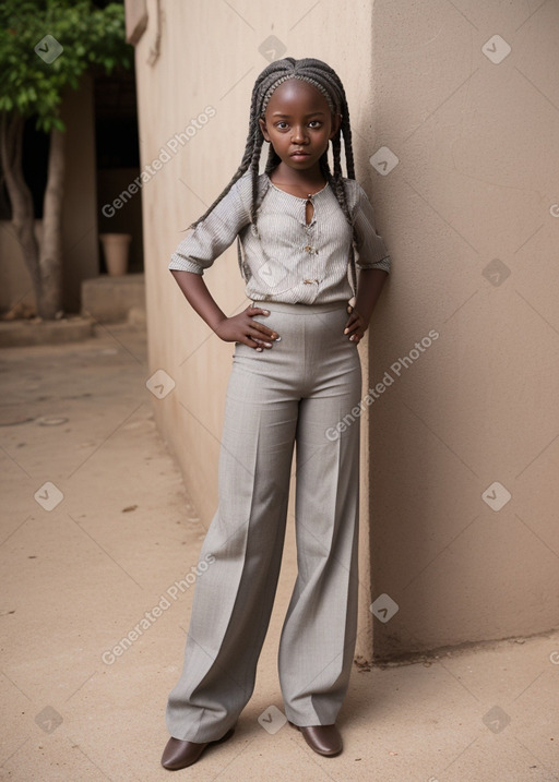 Senegalese child female with  gray hair