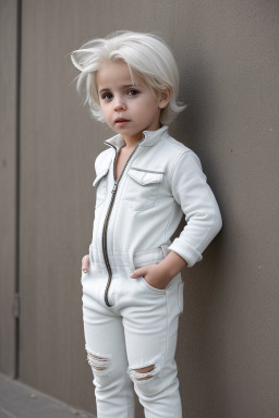 Uruguayan infant boy with  white hair