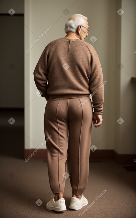 Mexican elderly male with  brown hair