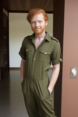 Brazilian young adult male with  ginger hair