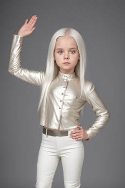 Child female with  white hair