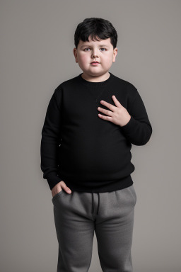 Hungarian child boy with  black hair