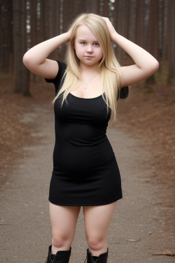 Finnish teenager girl with  blonde hair