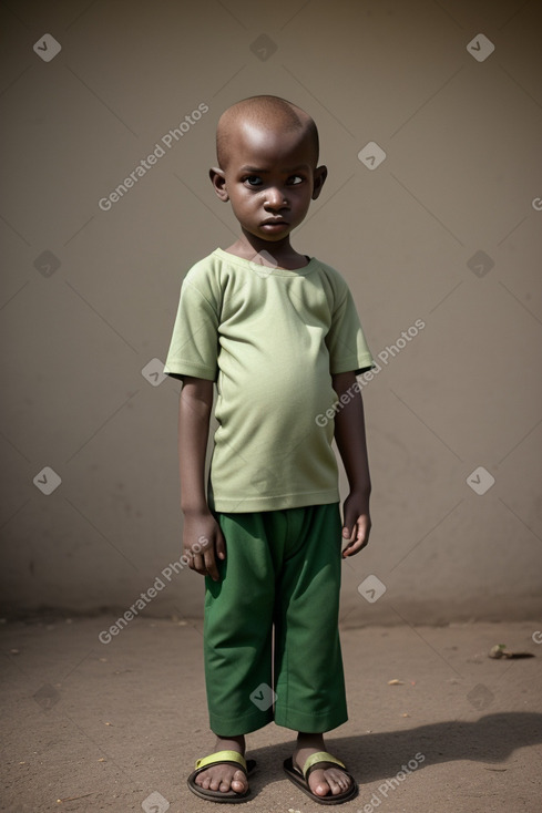 Tanzanian infant boy with  ginger hair