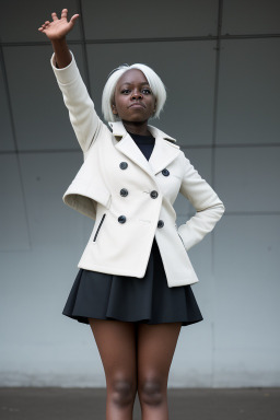 Ugandan adult female with  white hair