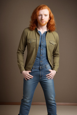 Saudi arabian young adult male with  ginger hair