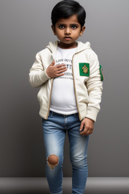 Bangladeshi infant boy with  white hair