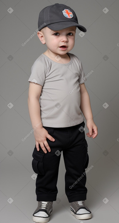 Serbian infant boy with  gray hair