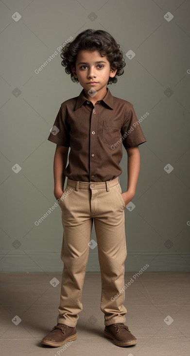 Guatemalan child male with  brown hair